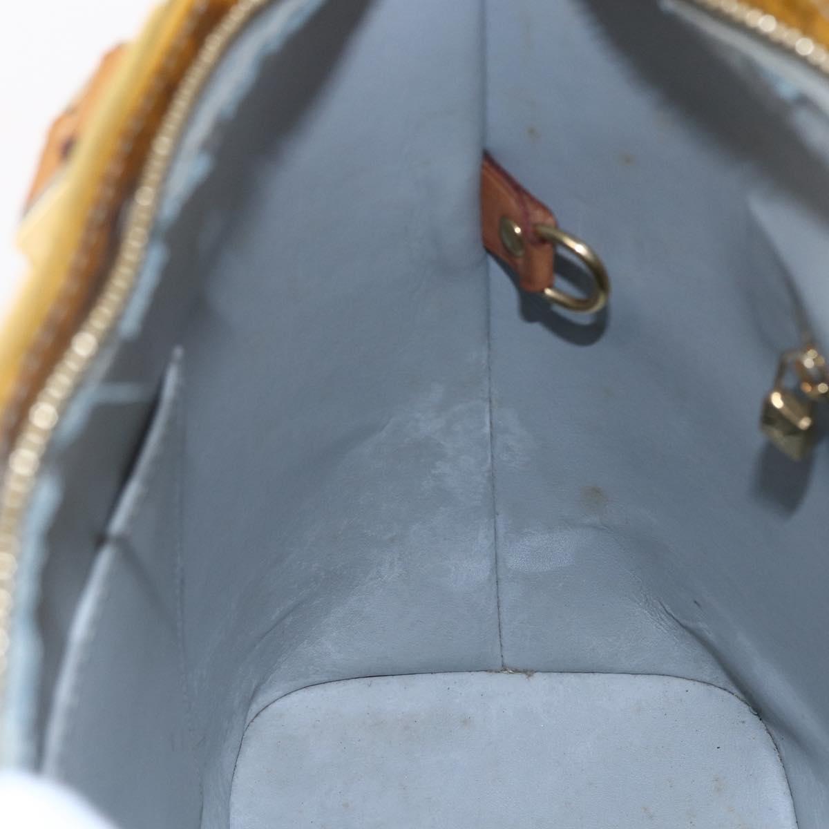 LOUIS VUITTON Monogram Vernis Houston Hand Bag Gris M91053 LV Auth 150109