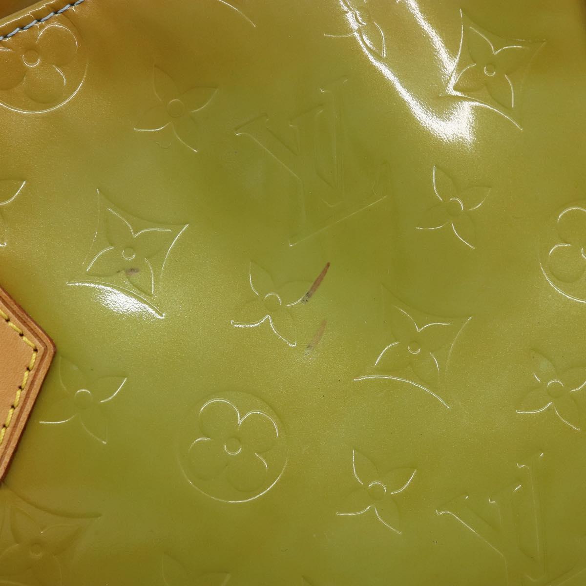 LOUIS VUITTON Monogram Vernis Houston Hand Bag Baby Blue M91005 LV Auth 150110