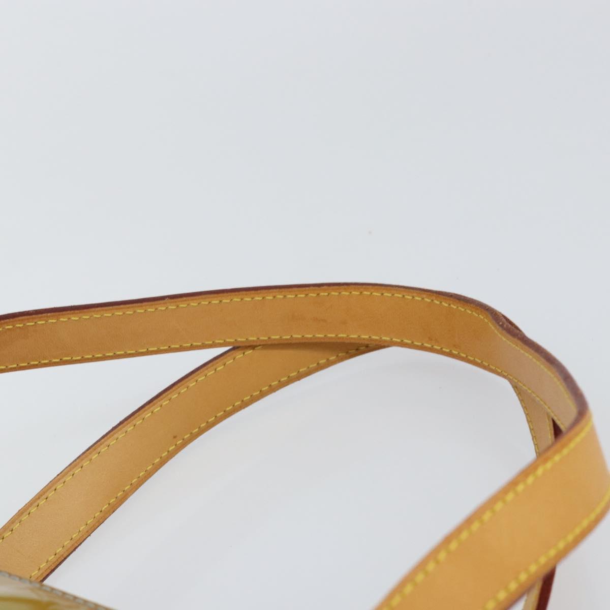 LOUIS VUITTON Monogram Vernis Houston Hand Bag Baby Blue M91005 LV Auth 150110