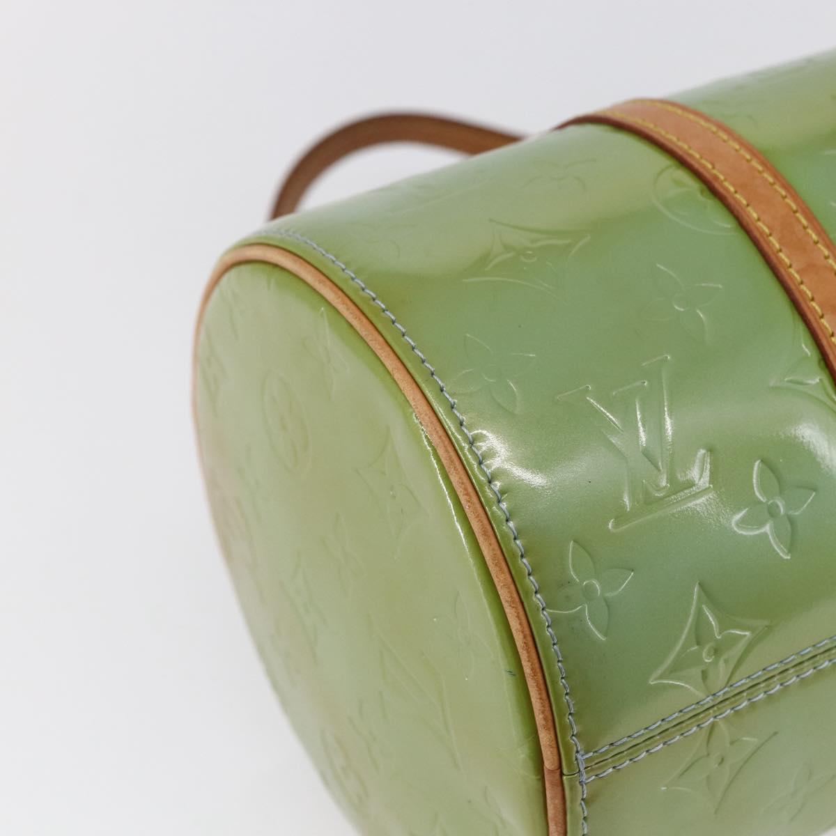 LOUIS VUITTON Monogram Vernis Bedford Hand Bag Baby Blue M91007 LV Auth 150111