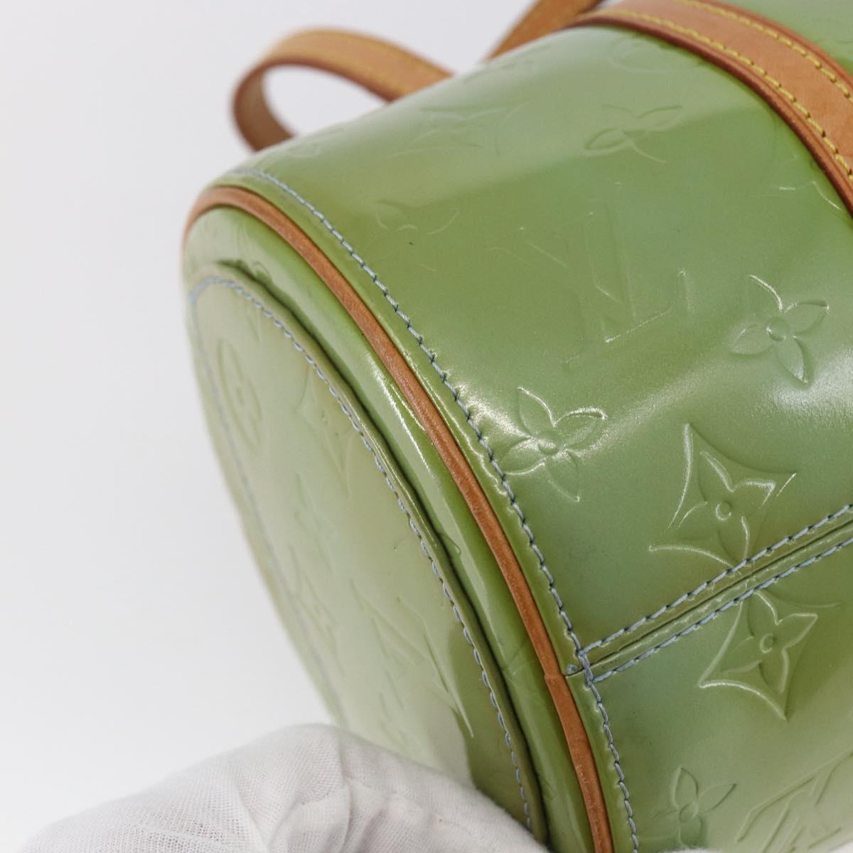 LOUIS VUITTON Monogram Vernis Bedford Hand Bag Baby Blue M91007 LV Auth 150111