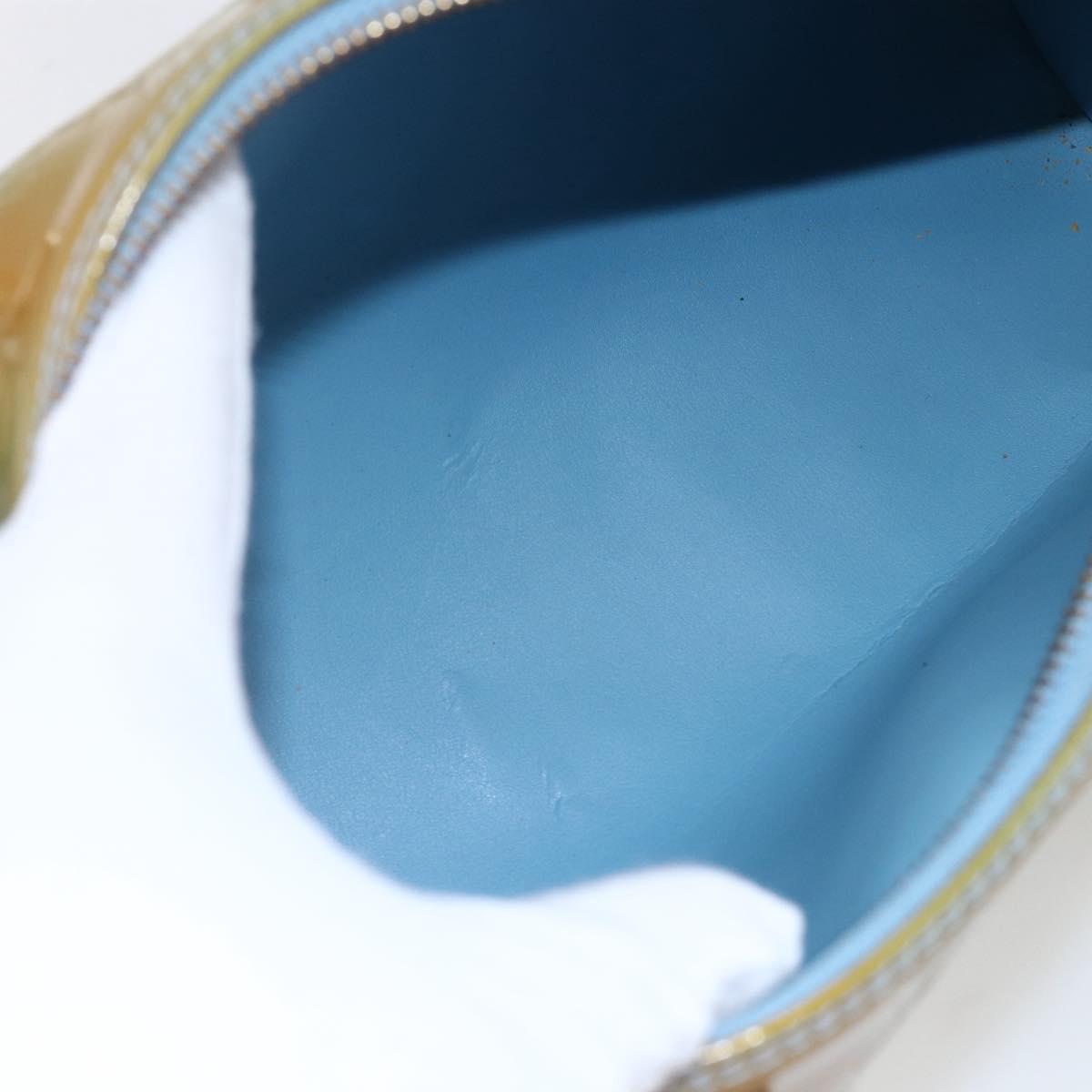 LOUIS VUITTON Monogram Vernis Bedford Hand Bag Baby Blue M91007 LV Auth 150111