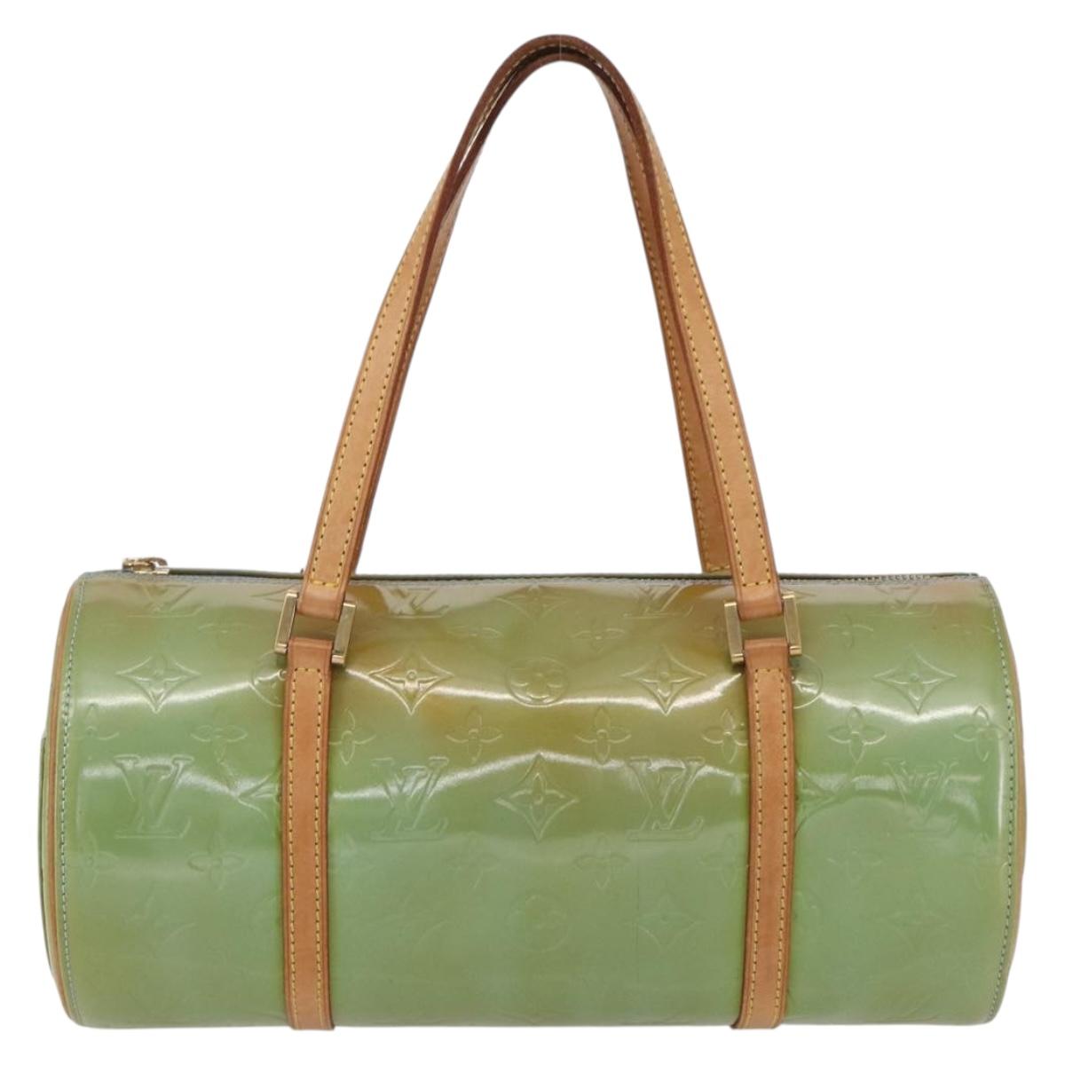 LOUIS VUITTON Monogram Vernis Bedford Hand Bag Baby Blue M91007 LV Auth 150111