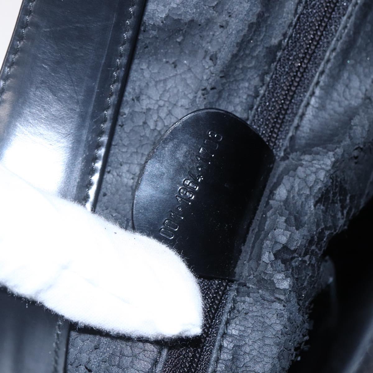 GUCCI Soho Shoulder Bag Enamel Black 001 1364 1703 Auth 150120