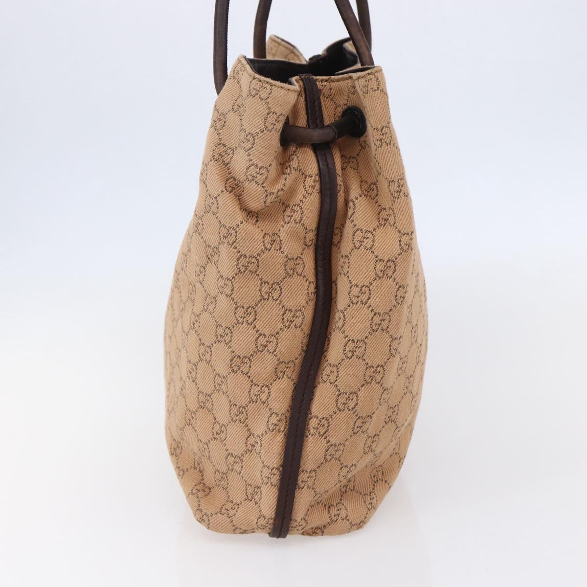 GUCCI GG Canvas Shoulder Bag Beige 101341 Auth 150124
