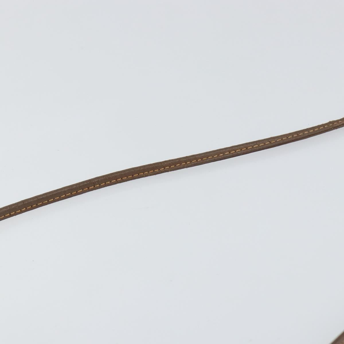 GUCCI GG Supreme Web Sherry Line Bag PVC Beige Gold 007 58 6112 4023 Auth 150125