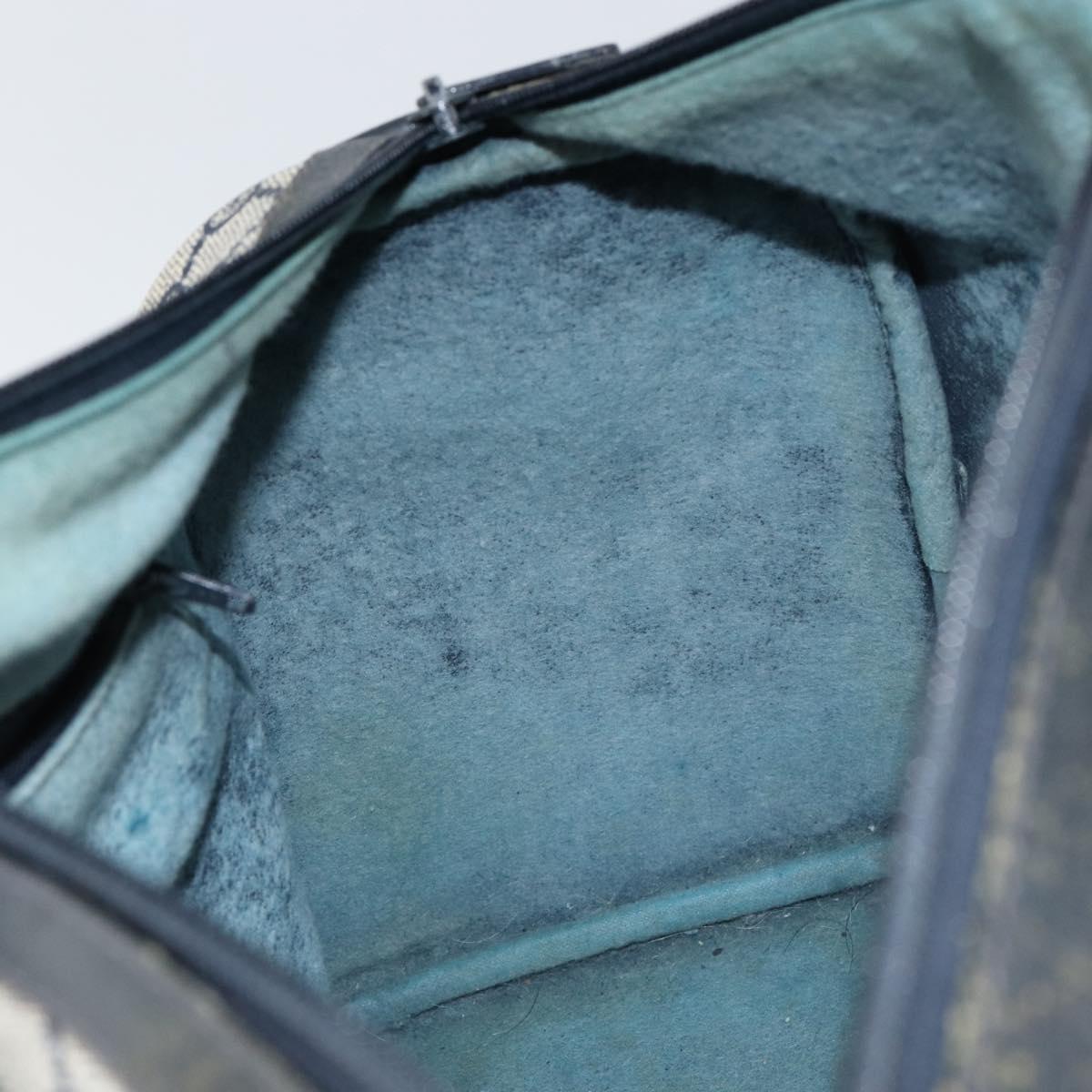 GUCCI GG Supreme Sherry Line Boston Bag PVC Navy Gold Red Auth 150128