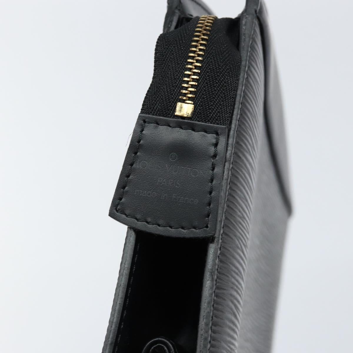 LOUIS VUITTON Epi Trousse Crete Pouch Black M48402 LV Auth 150132