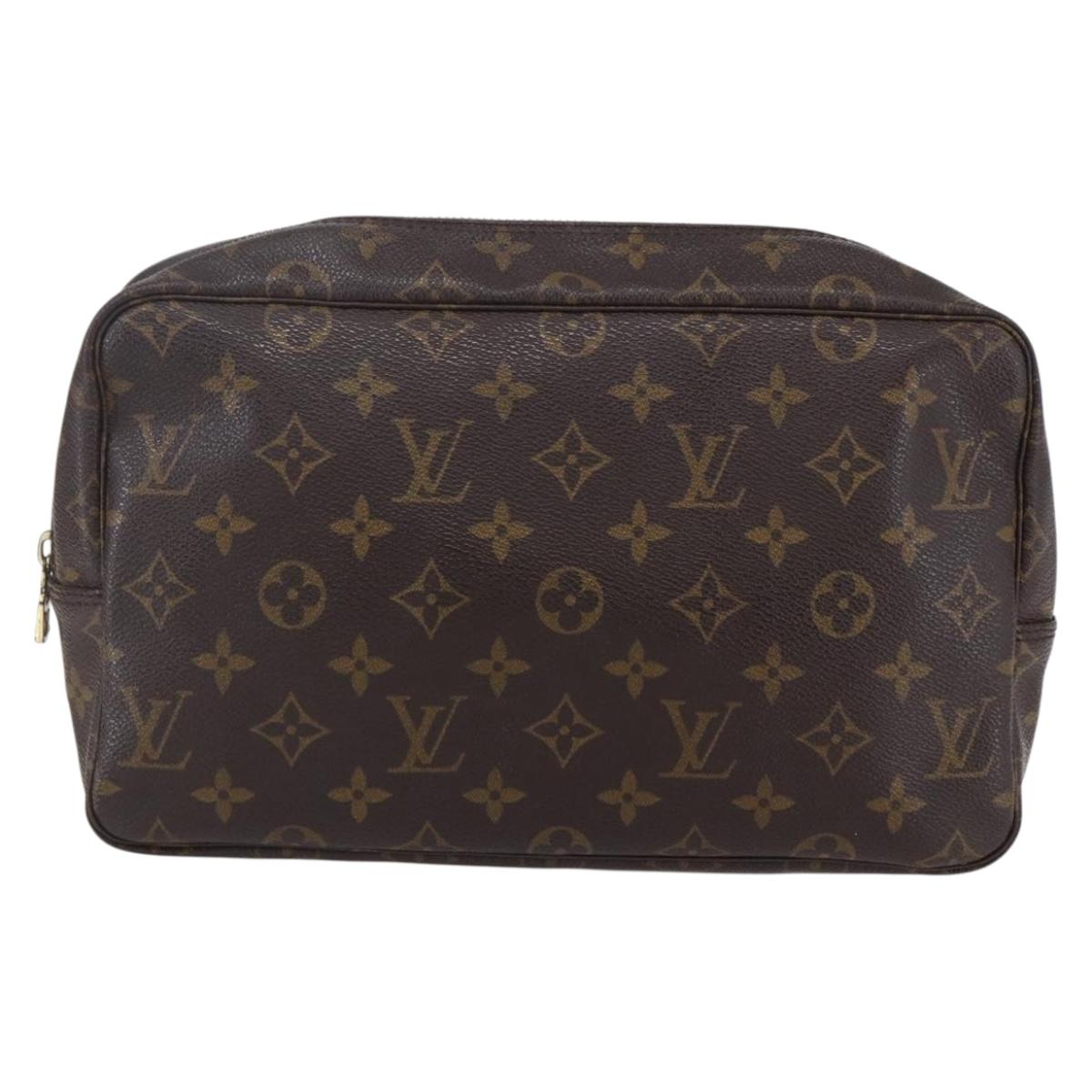 LOUIS VUITTON Monogram Trousse Toilette 28 Clutch Bag M47522 LV Auth 150154