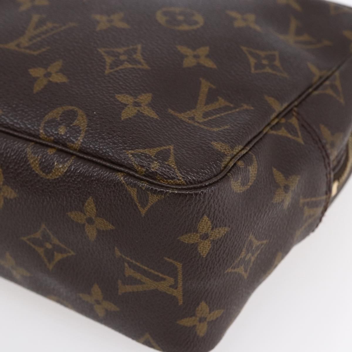 LOUIS VUITTON Monogram Trousse Toilette 28 Clutch Bag M47522 LV Auth 150154