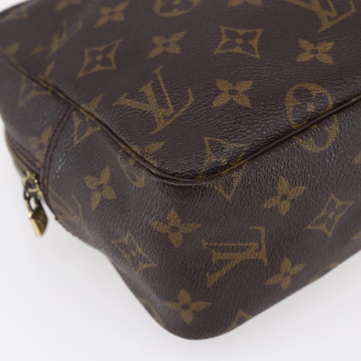 LOUIS VUITTON Monogram Trousse Toilette 28 Clutch Bag M47522 LV Auth 150154