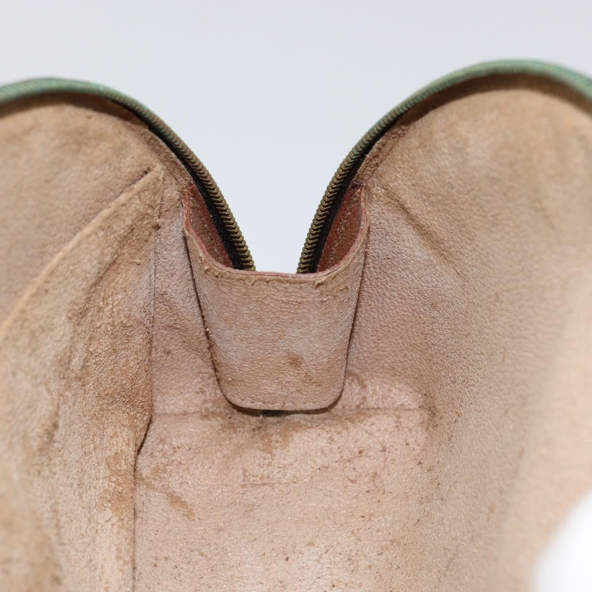 LOUIS VUITTON Monogram Trousse Demi Ronde Cosmetic Pouch M47520 LV Auth 150155