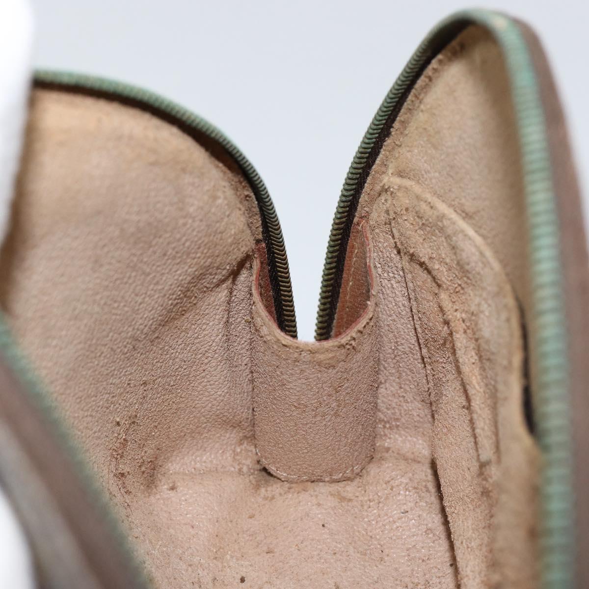 LOUIS VUITTON Monogram Trousse Demi Ronde Cosmetic Pouch M47520 LV Auth 150155