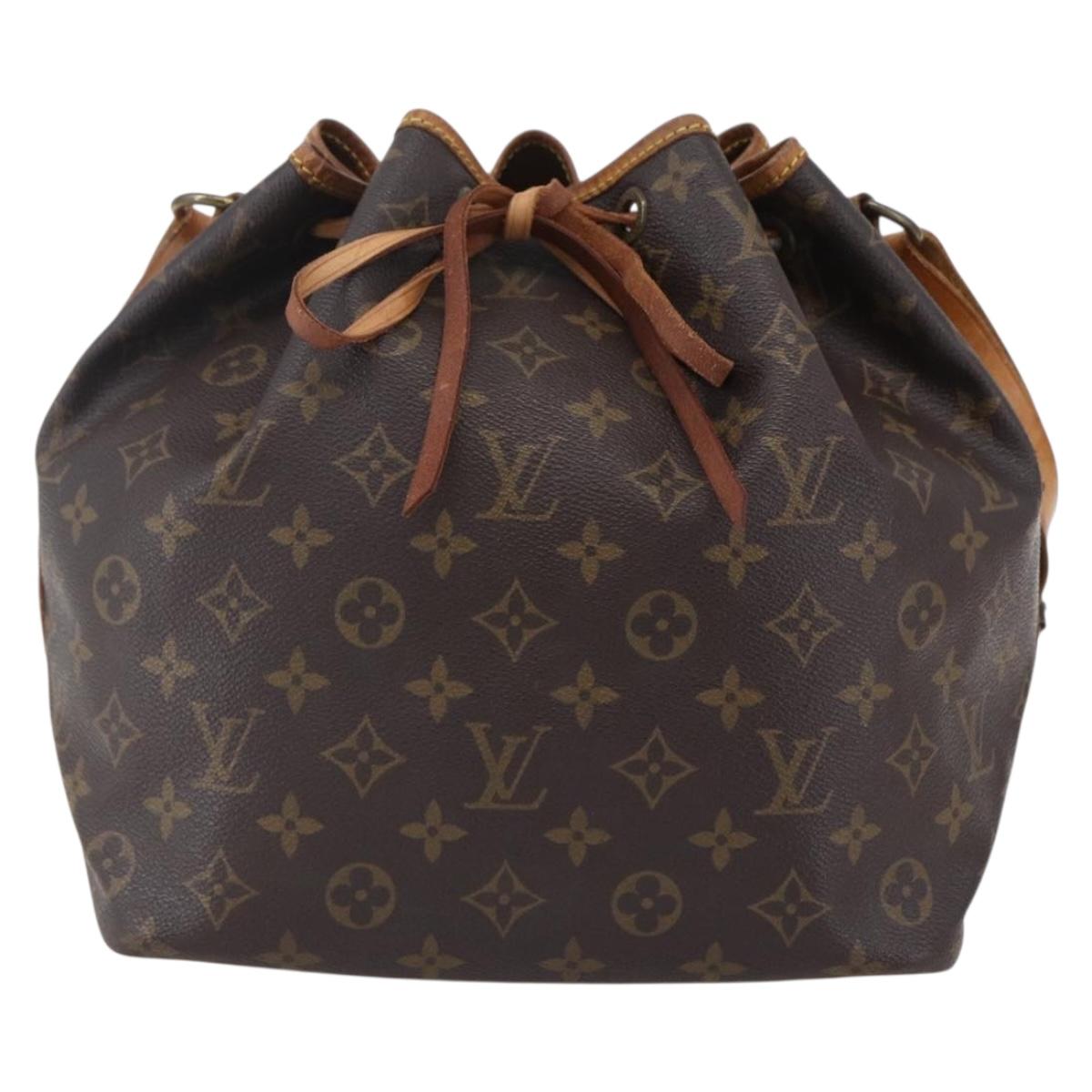 LOUIS VUITTON Monogram Petit Noe Shoulder Bag M42226 LV Auth 150165