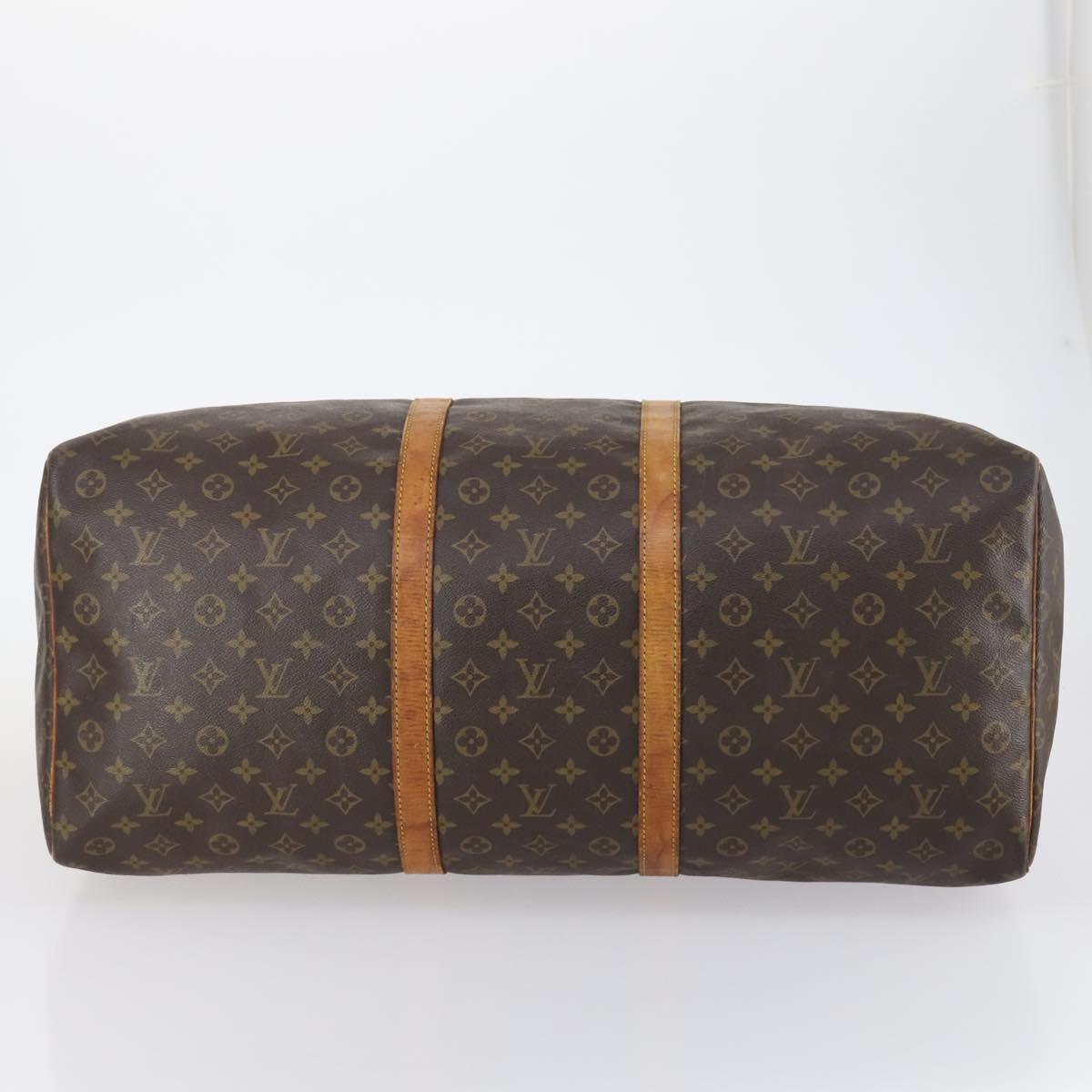 LOUIS VUITTON Monogram Keepall 60 Boston Bag M41422 LV Auth 150185