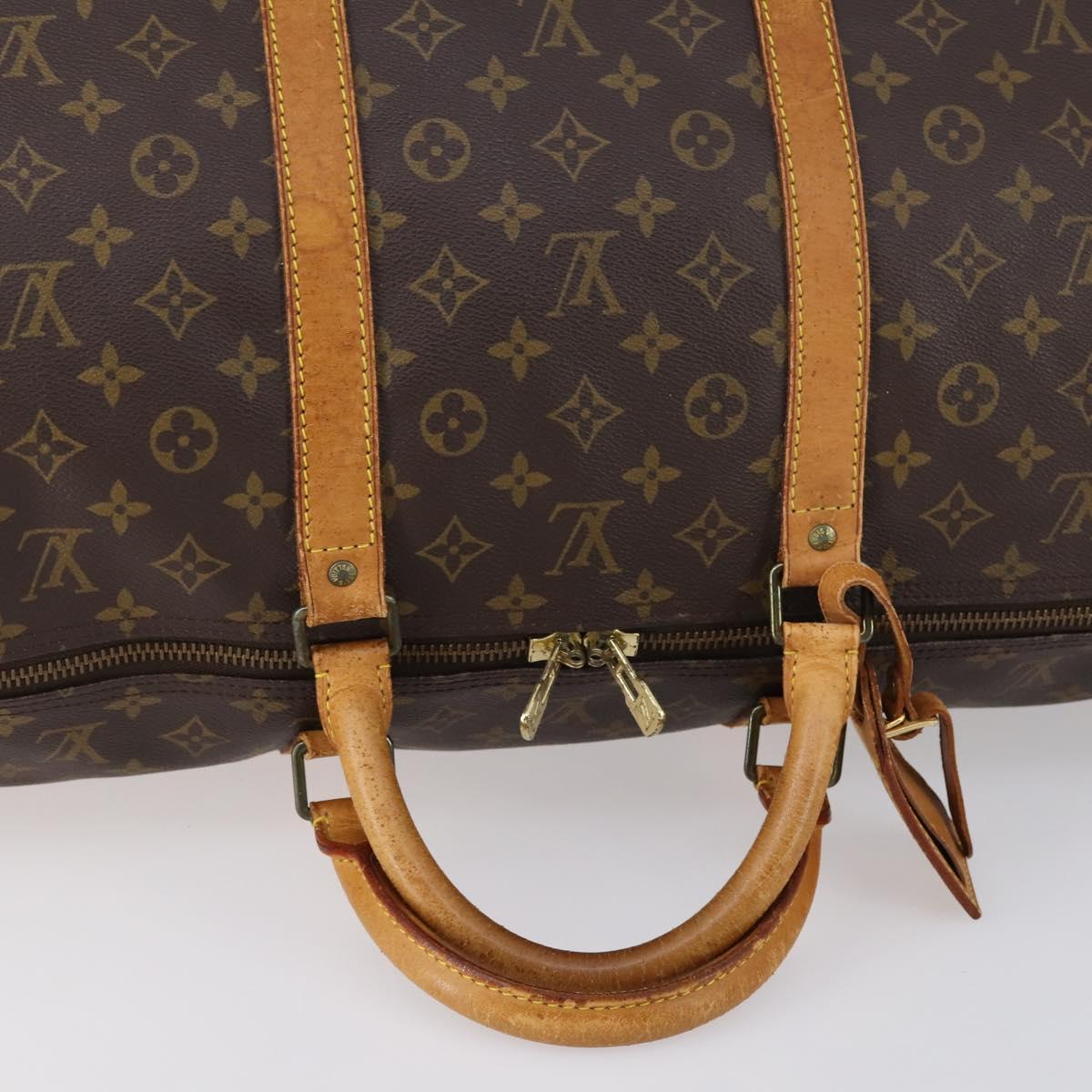 LOUIS VUITTON Monogram Keepall 60 Boston Bag M41422 LV Auth 150186