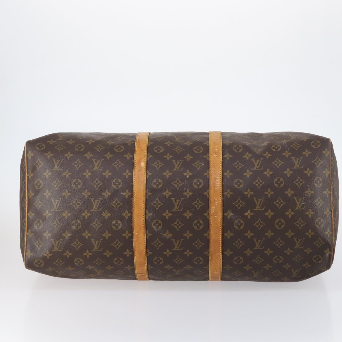 LOUIS VUITTON Monogram Keepall 60 Boston Bag M41422 LV Auth 150186