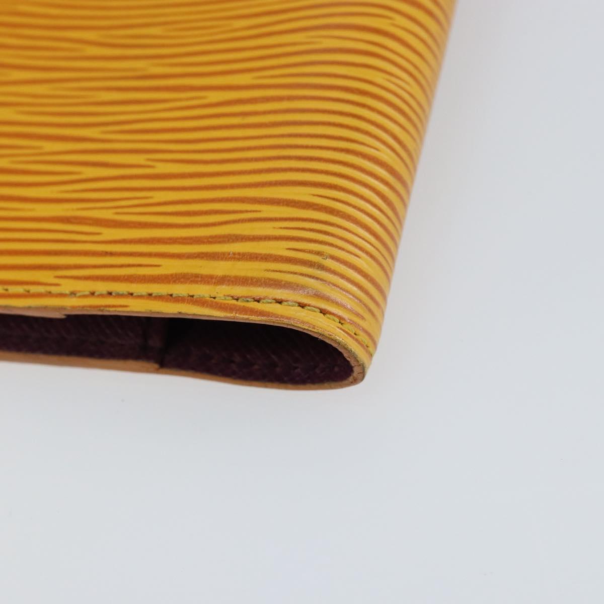 LOUIS VUITTON Epi Agenda PM Day Planner Cover Yellow R20059 LV Auth 150192