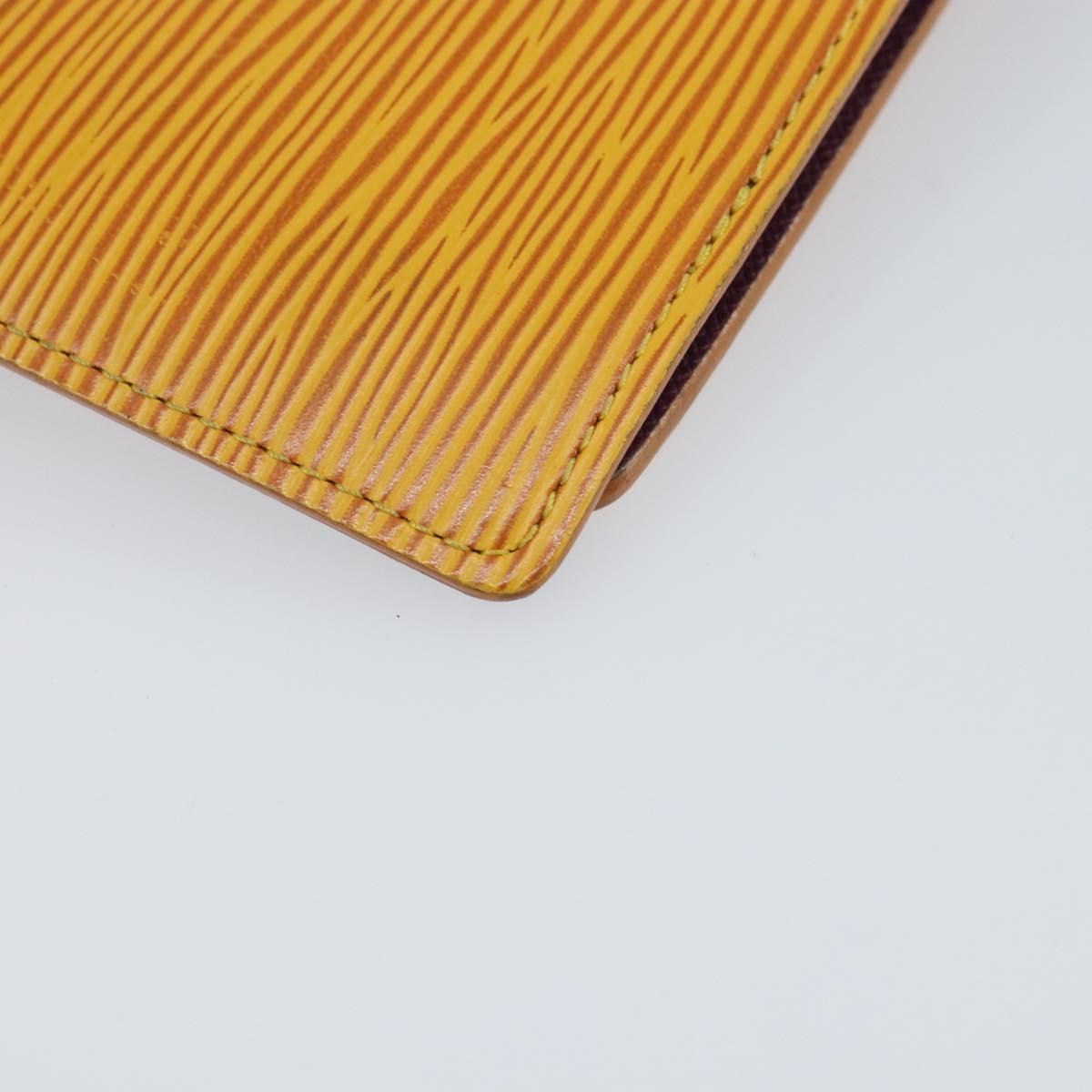 LOUIS VUITTON Epi Agenda PM Day Planner Cover Yellow R20059 LV Auth 150192