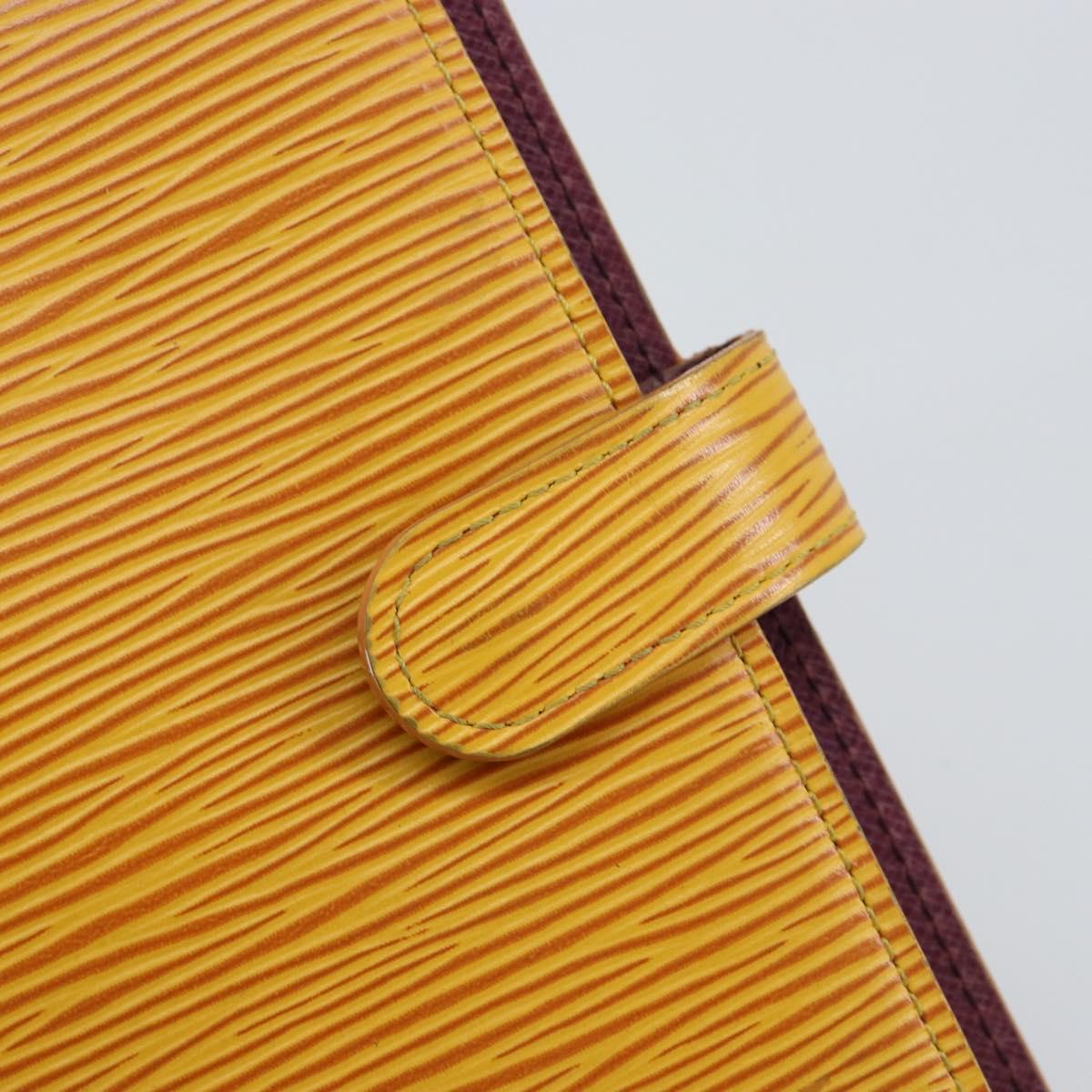 LOUIS VUITTON Epi Agenda PM Day Planner Cover Yellow R20059 LV Auth 150192