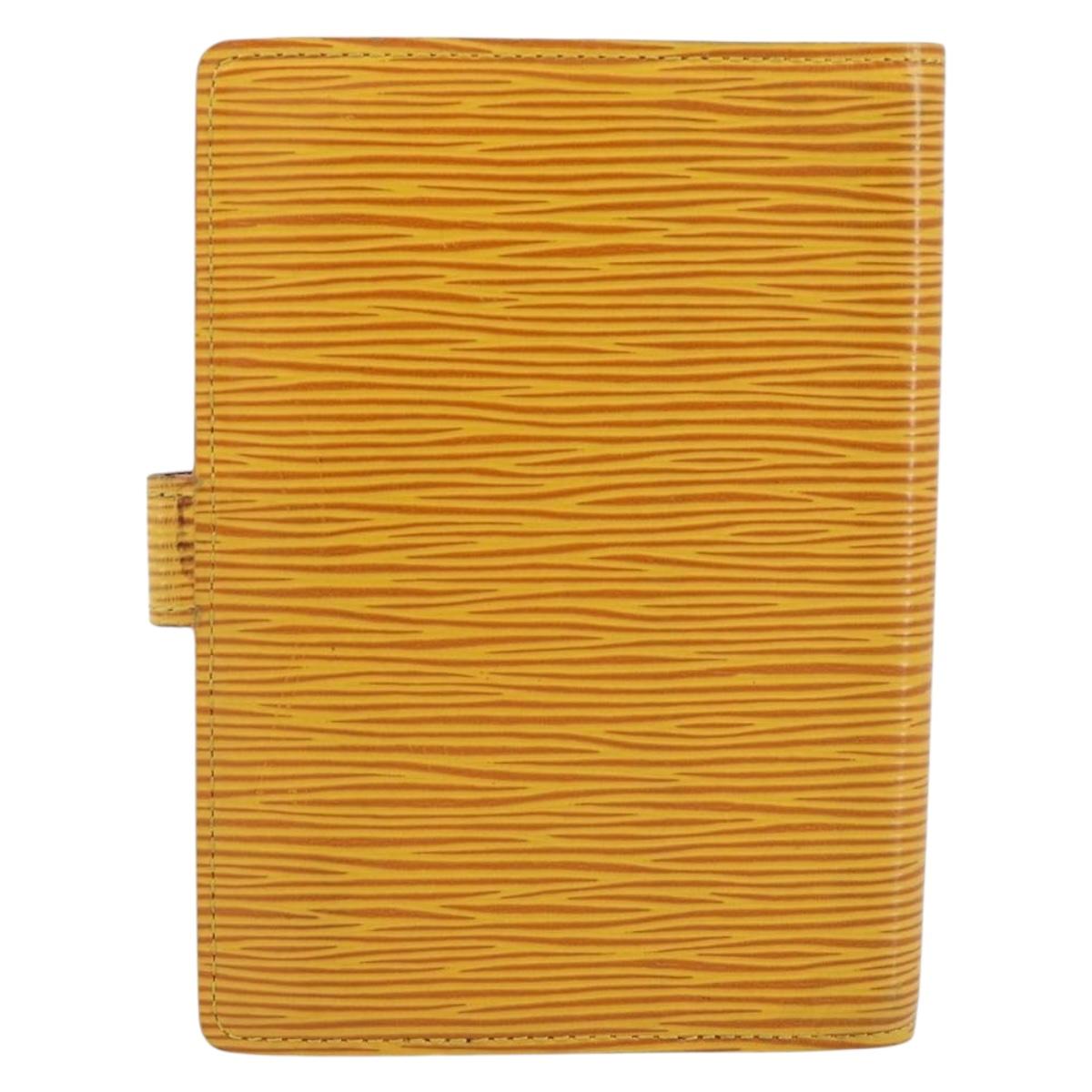 LOUIS VUITTON Epi Agenda PM Day Planner Cover Yellow R20059 LV Auth 150192