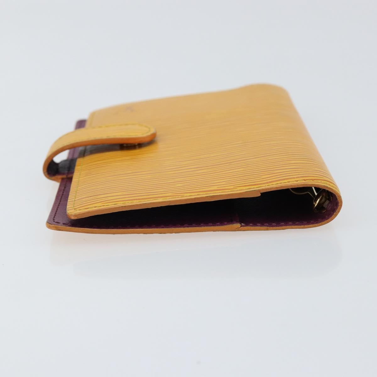LOUIS VUITTON Epi Agenda PM Day Planner Cover Yellow R20059 LV Auth 150192
