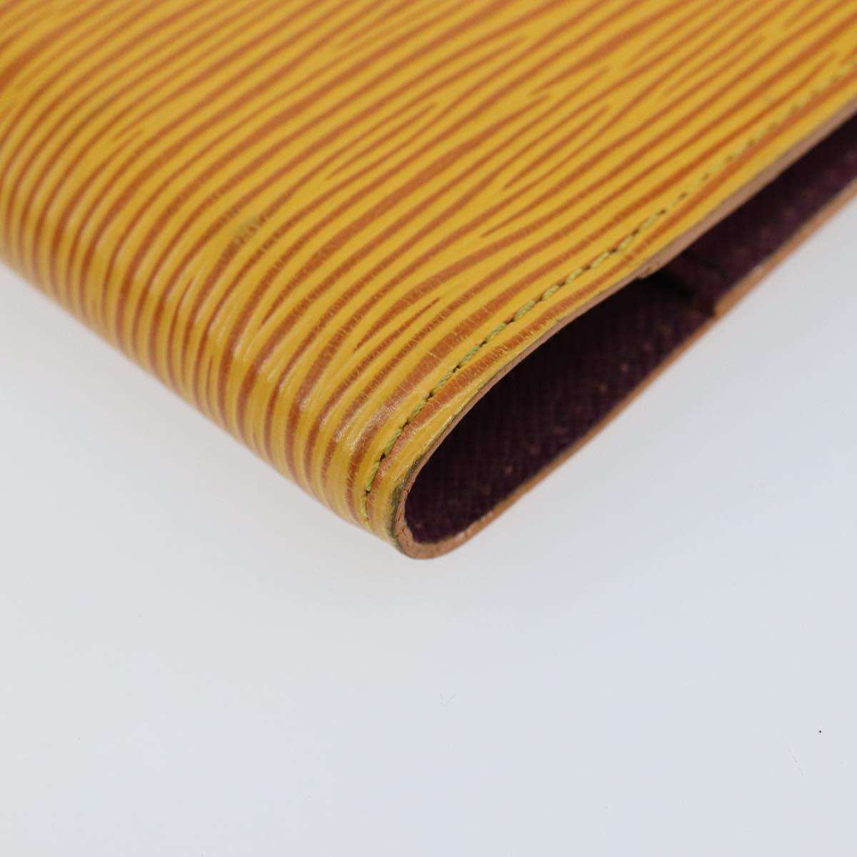 LOUIS VUITTON Epi Agenda PM Day Planner Cover Yellow R20059 LV Auth 150192
