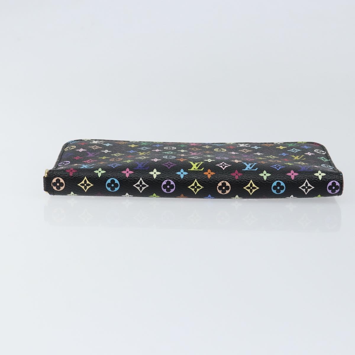 LOUIS VUITTON Multicolor Portefeuille Insolite Wallet Black M60271 Auth 150193
