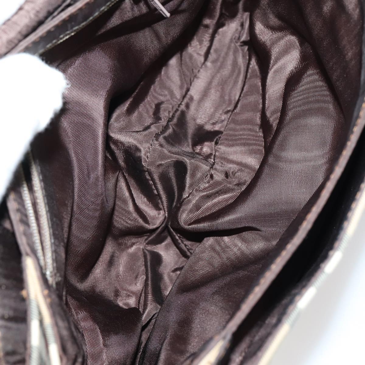 Burberrys Nova Check Shoulder Bag Canvas Leather 3 Set Beige Auth 150206