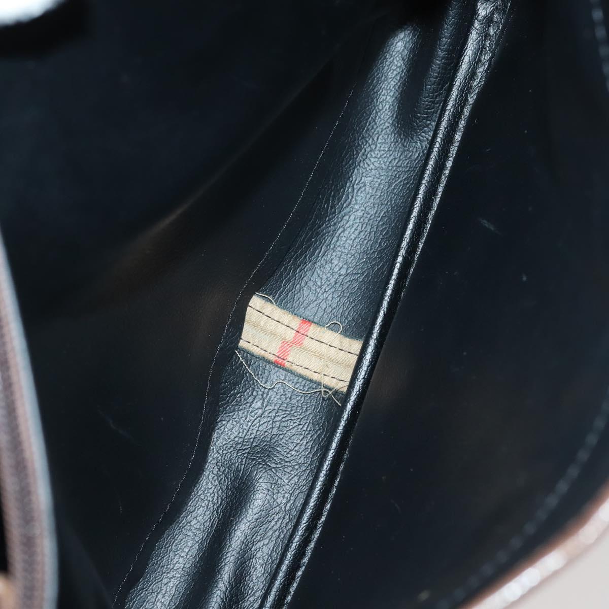 Burberrys Nova Check Shoulder Bag Canvas Leather 3 Set Beige Auth 150206