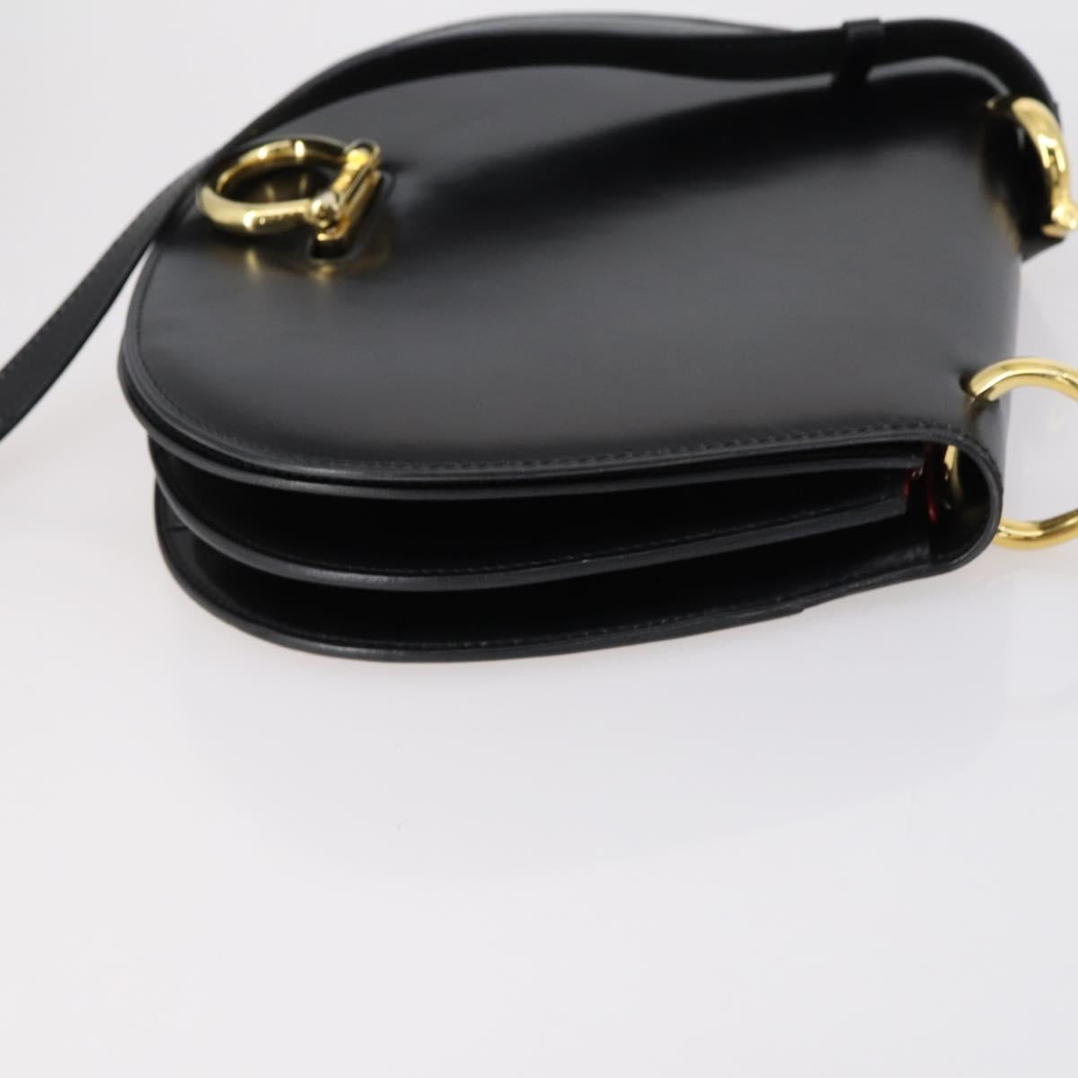 CARTIER Hermes Celine Bag Canvas Leather 3 Set Black Bordeaux Auth 150207