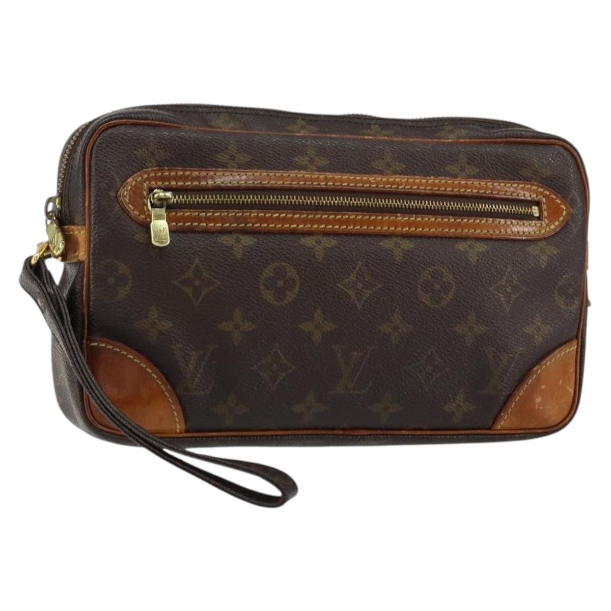 LOUIS VUITTON Monogram Marly Dragonne GM Clutch Bag M51825 LV Auth 150235