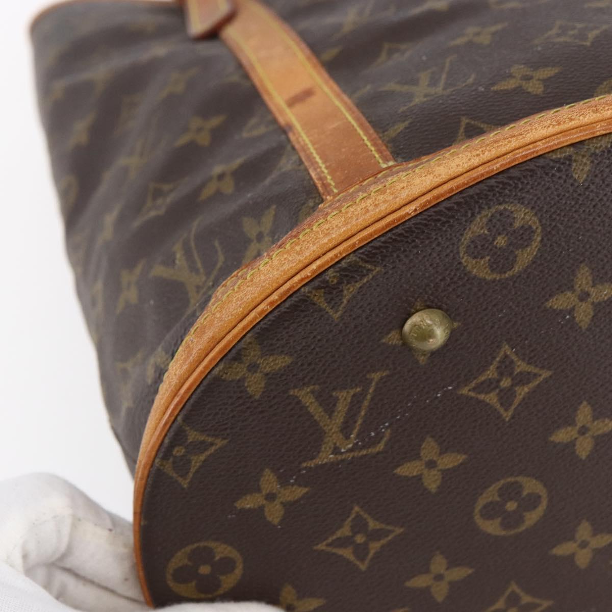 LOUIS VUITTON Monogram Bucket GM Shoulder Bag Vintage M42236 LV Auth 150237