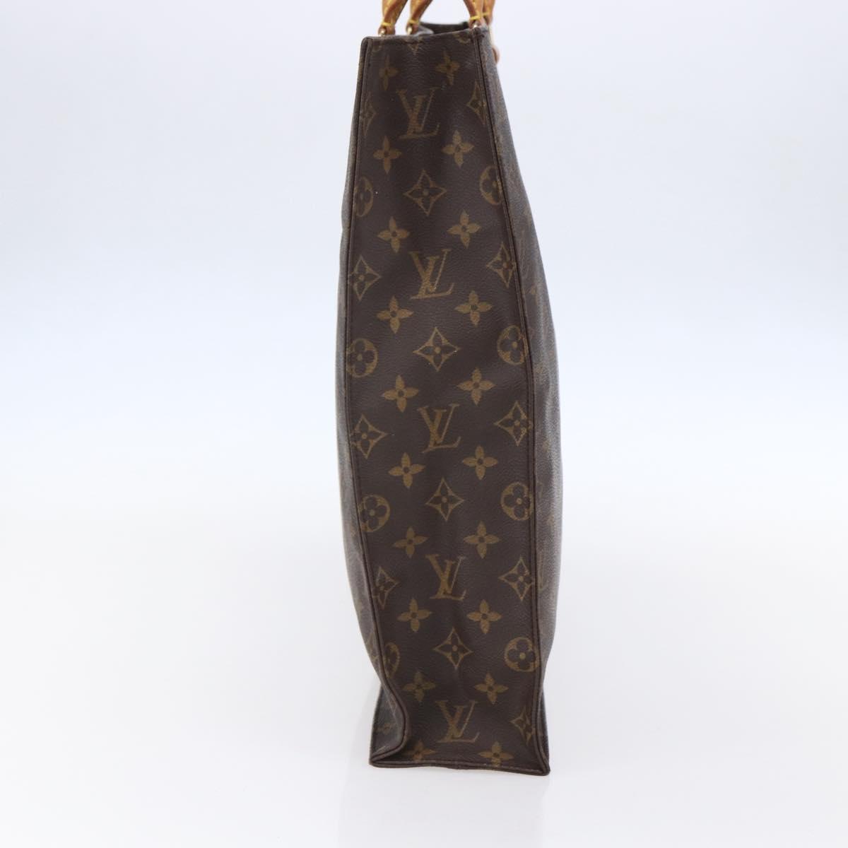 LOUIS VUITTON Monogram Sac Plat Hand Bag M51140 LV Auth 150241