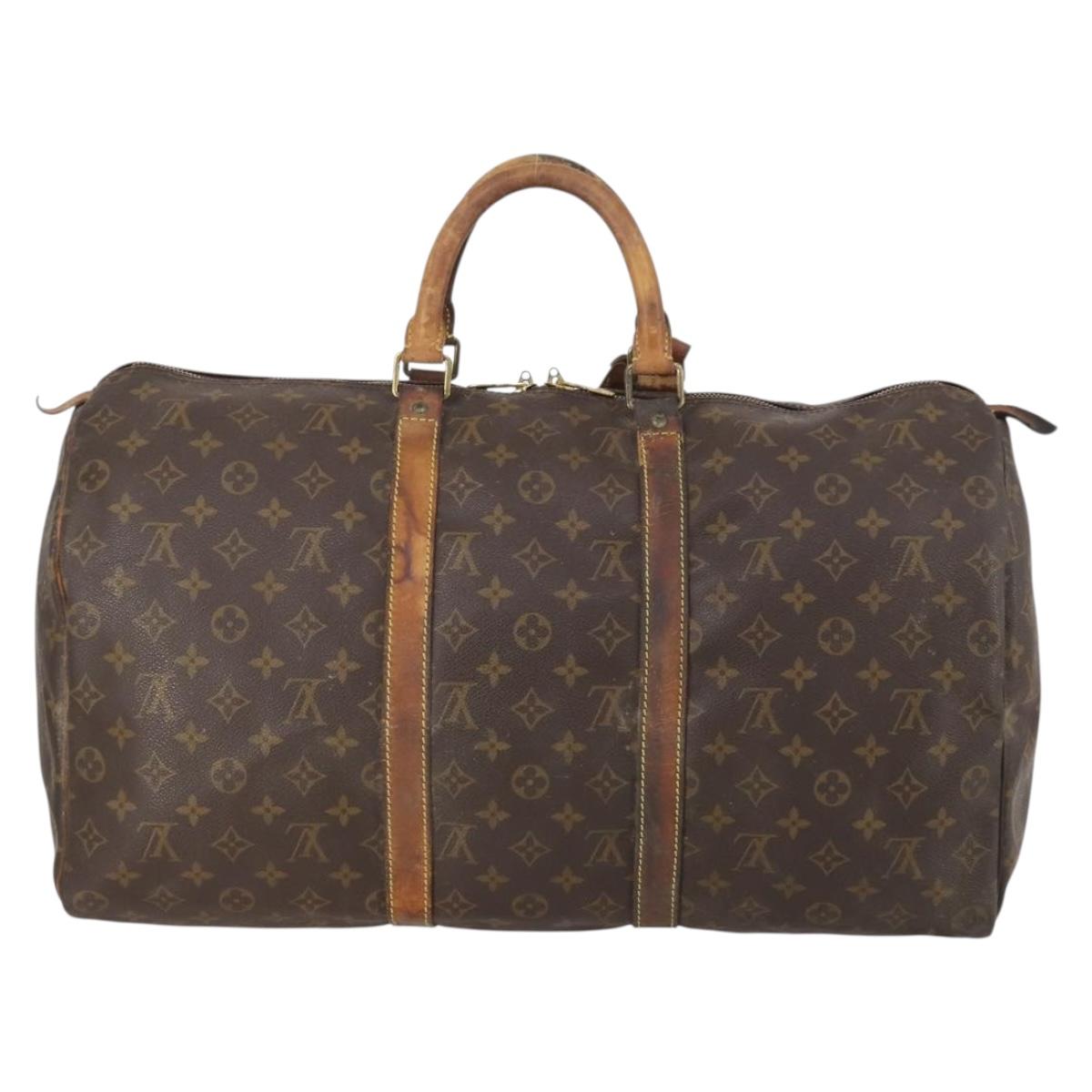 LOUIS VUITTON Monogram Keepall 50 Boston Bag M41426 LV Auth 150243