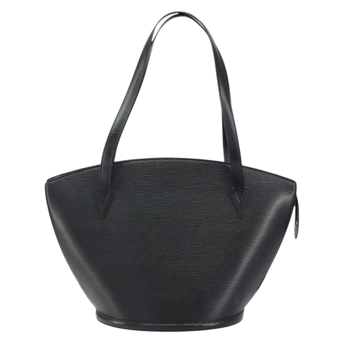 LOUIS VUITTON Epi Saint Jacques Shopping Shoulder Bag Black M52262 Auth 150253