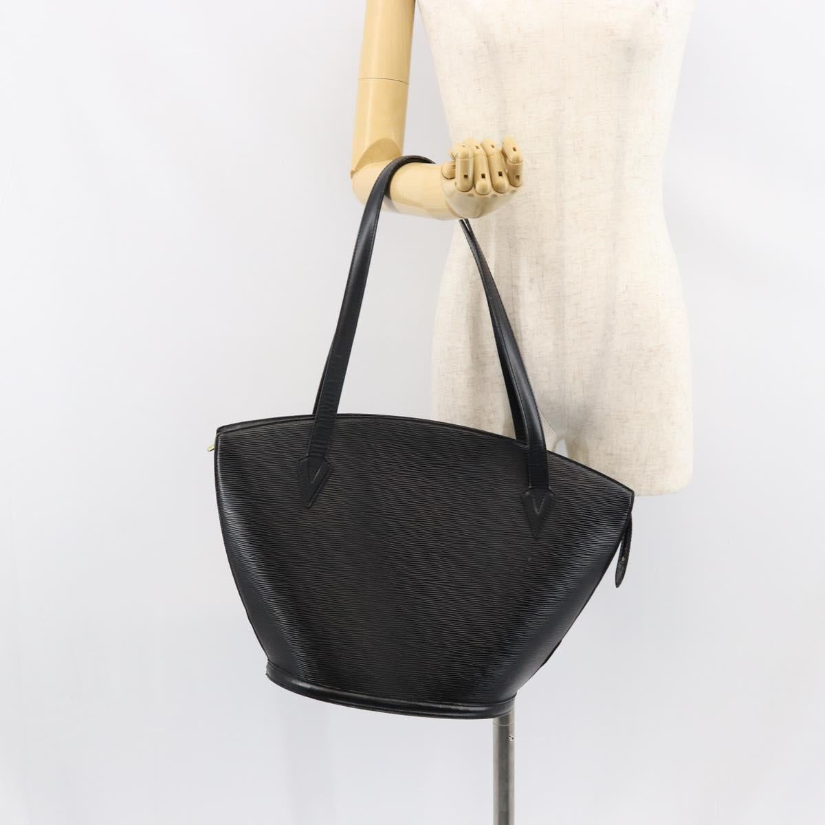 LOUIS VUITTON Epi Saint Jacques Shopping Shoulder Bag Black M52262 Auth 150253