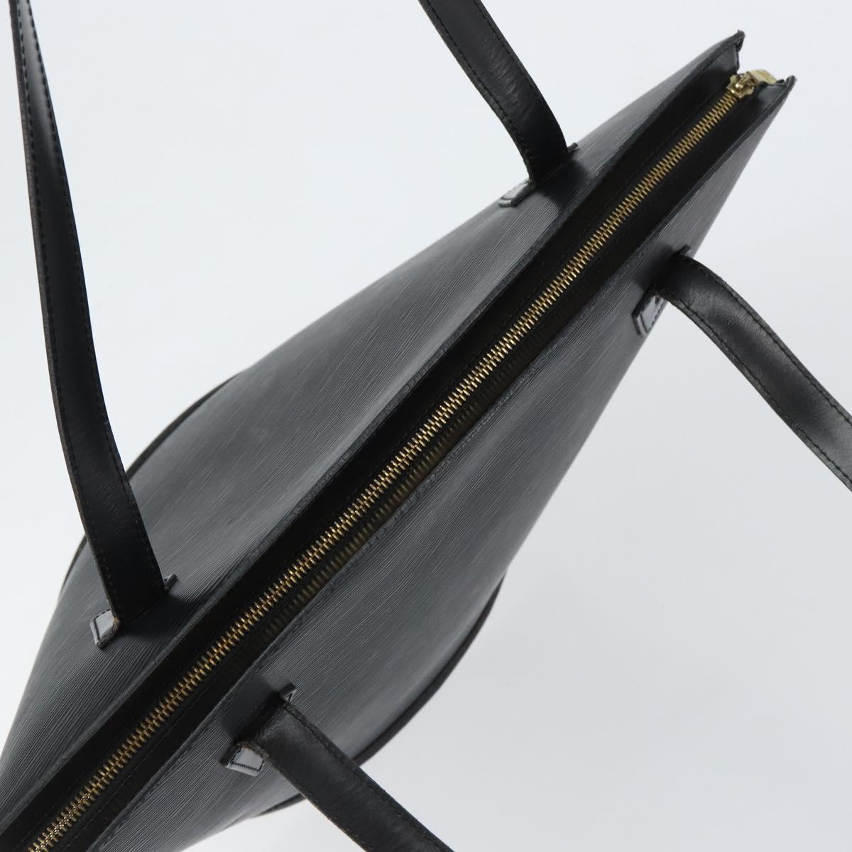 LOUIS VUITTON Epi Saint Jacques Shopping Shoulder Bag Black M52262 Auth 150253