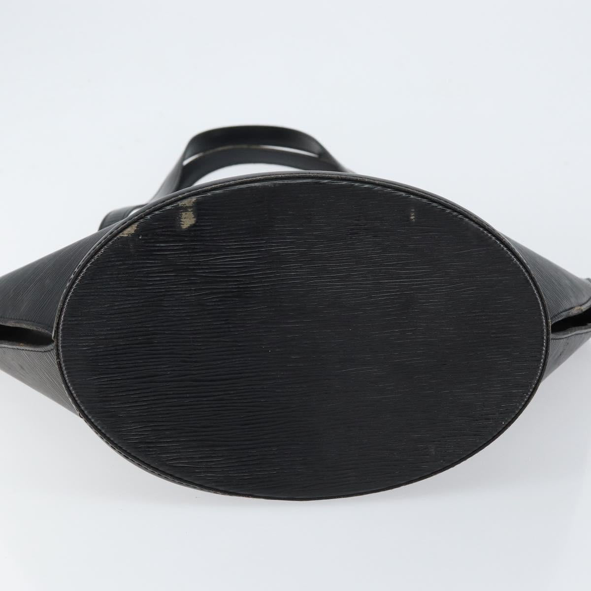 LOUIS VUITTON Epi Saint Jacques Shopping Shoulder Bag Black M52262 Auth 150253