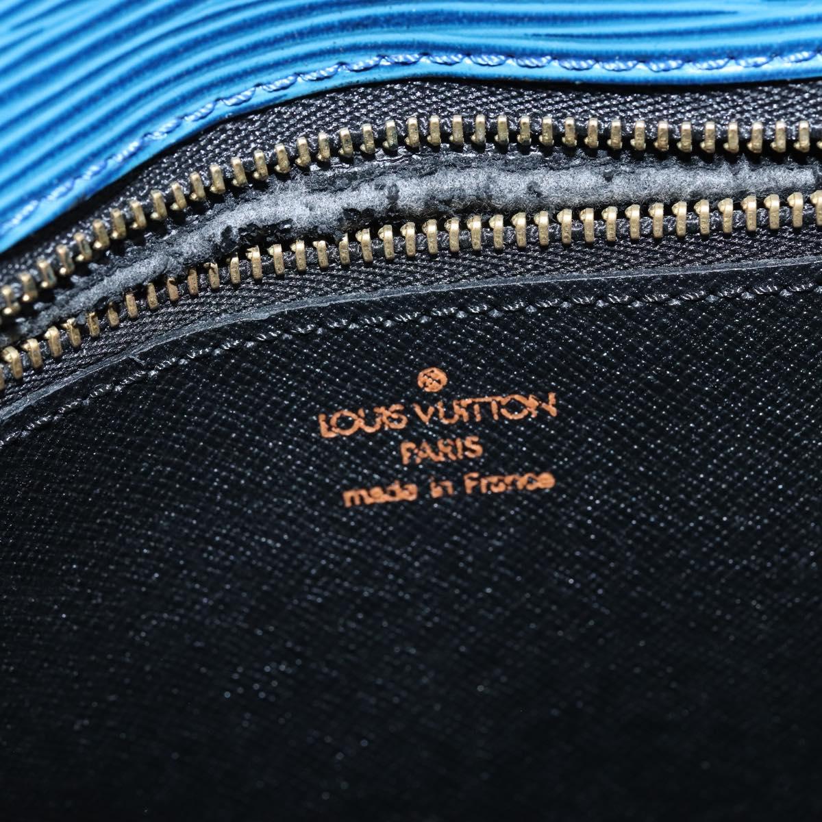 LOUIS VUITTON Epi Saint Cloud GM Shoulder Bag Toledo Blue M52195 LV Auth 150254