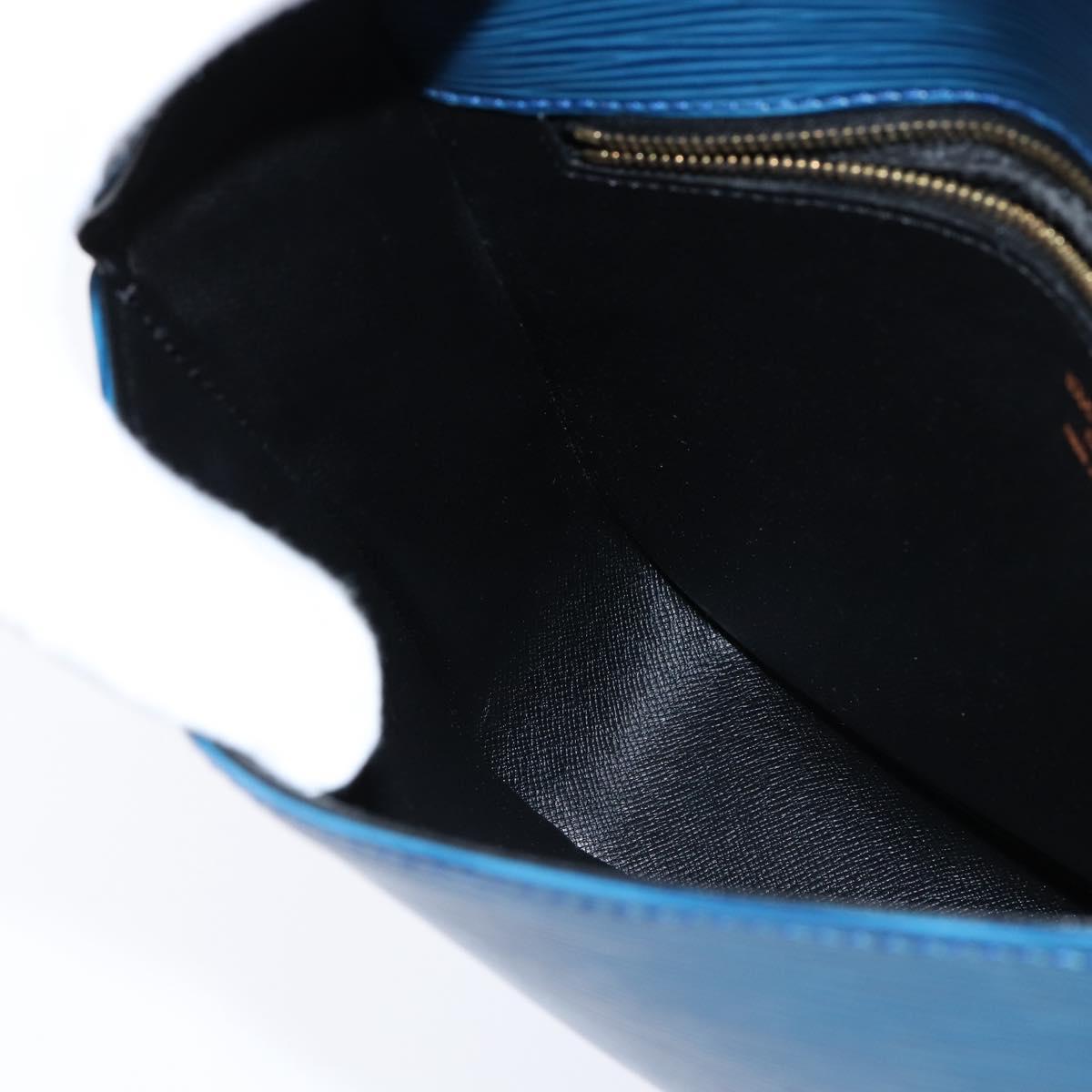 LOUIS VUITTON Epi Saint Cloud GM Shoulder Bag Toledo Blue M52195 LV Auth 150254