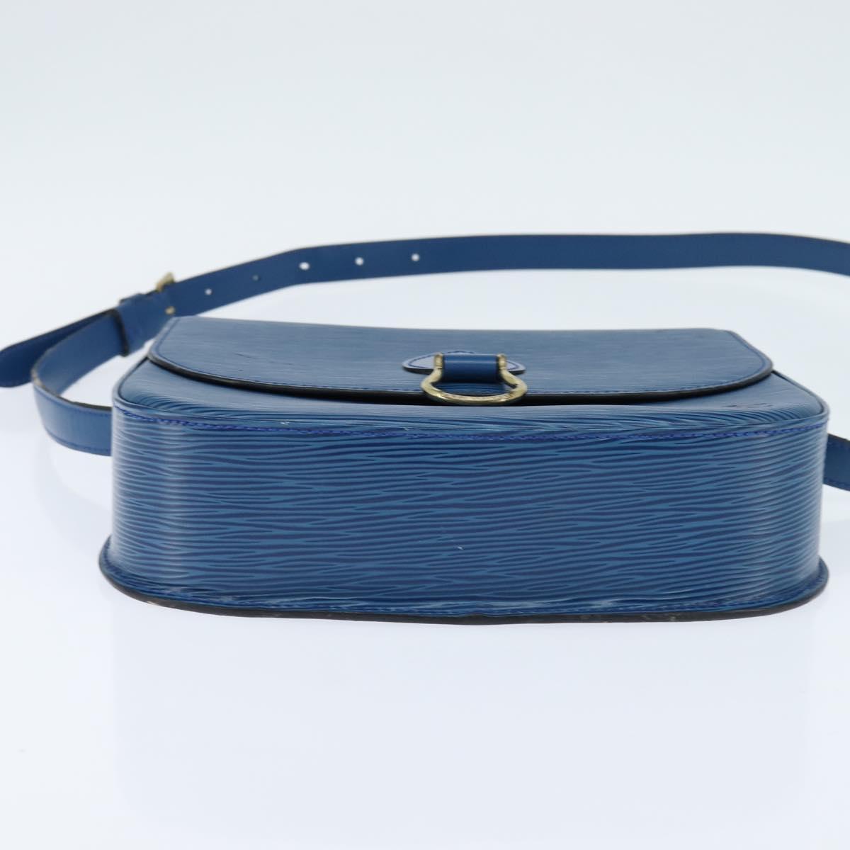 LOUIS VUITTON Epi Saint Cloud GM Shoulder Bag Toledo Blue M52195 LV Auth 150254