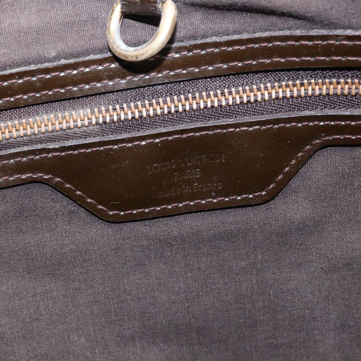 LOUIS VUITTON Monogram Vernis Wilshire MM Bag Terre Domble M91440 LV Auth 150262