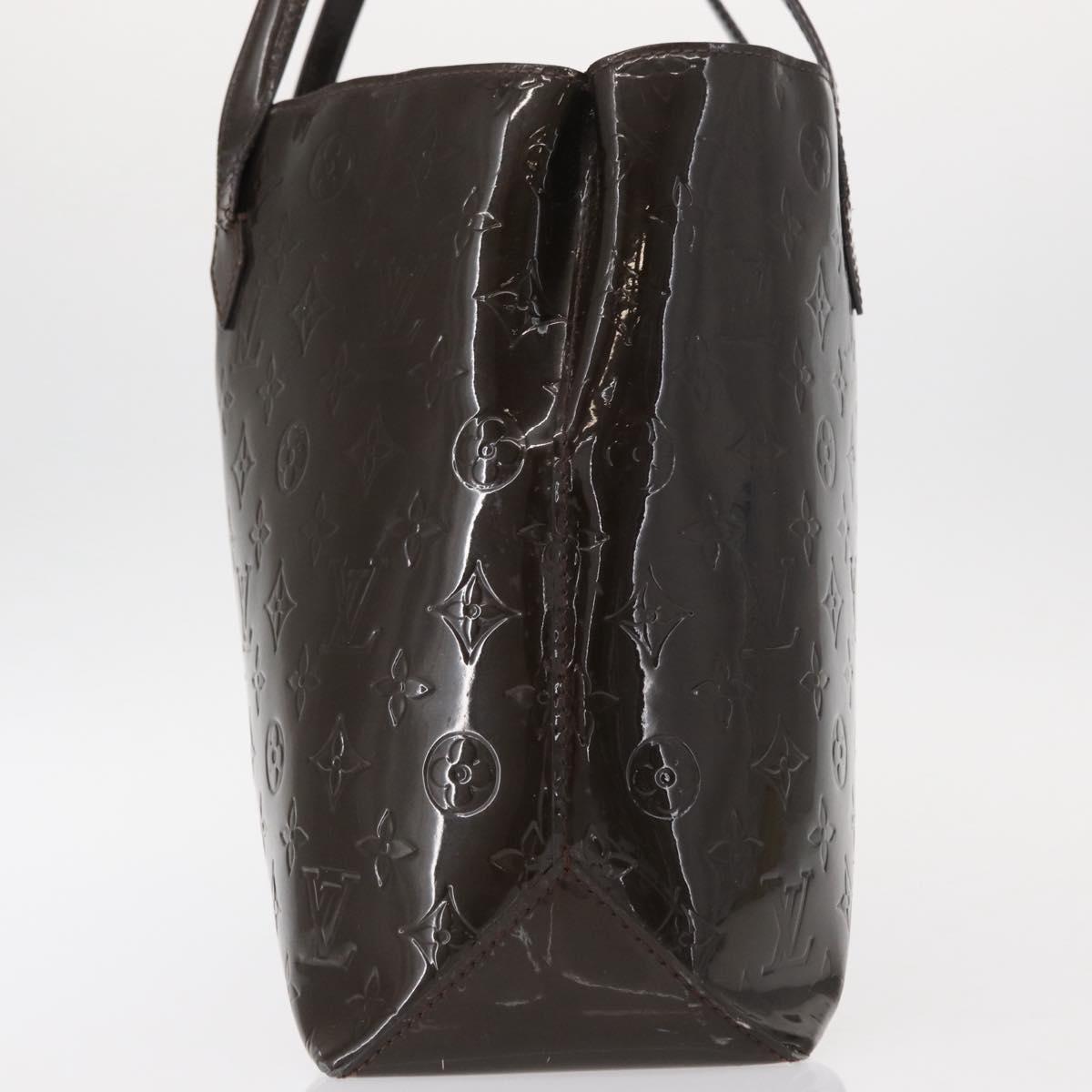 LOUIS VUITTON Monogram Vernis Wilshire MM Bag Terre Domble M91440 LV Auth 150262