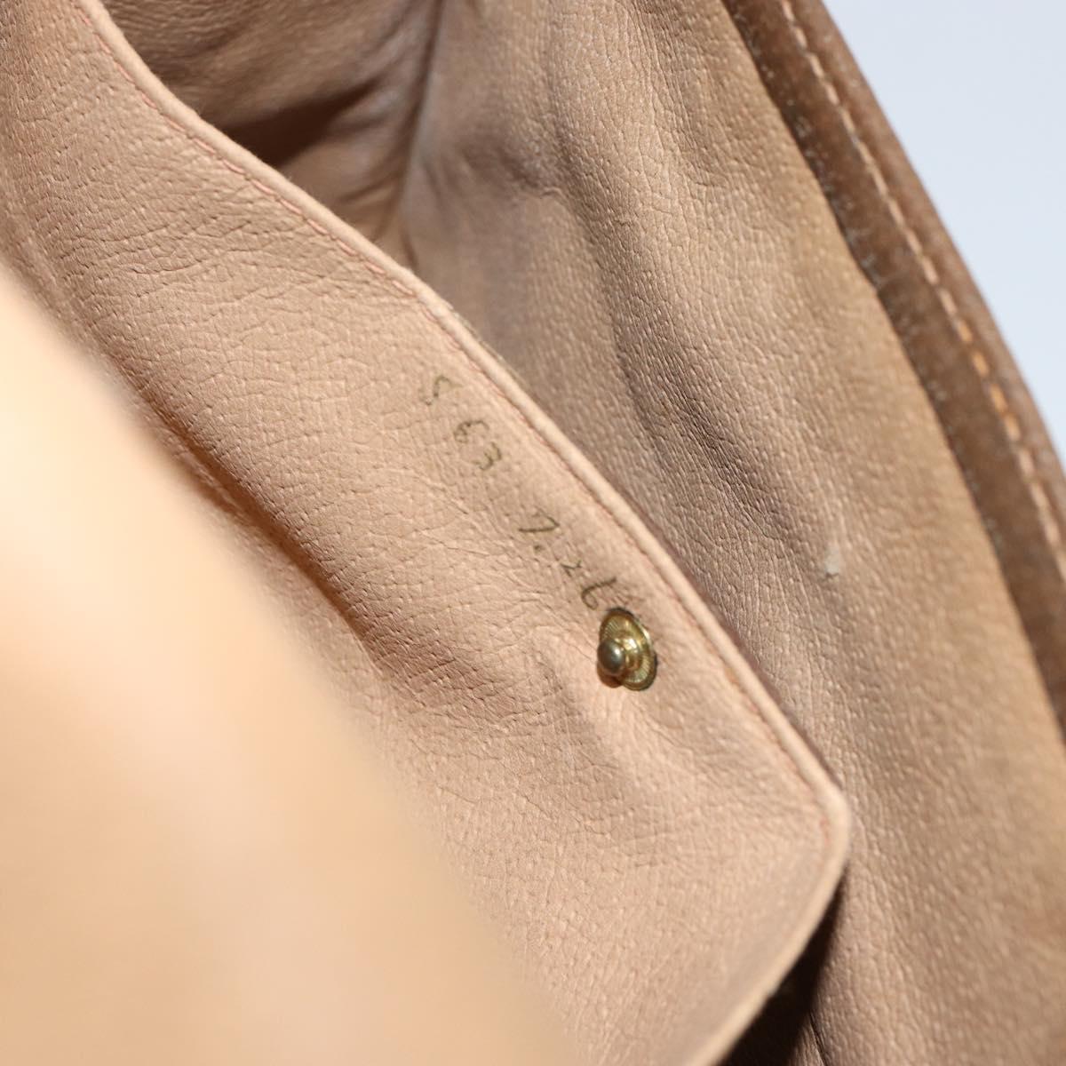 GUCCI GG Supreme Web Sherry Line Clutch Bag PVC Beige Gold 89 01 030 Auth 150270