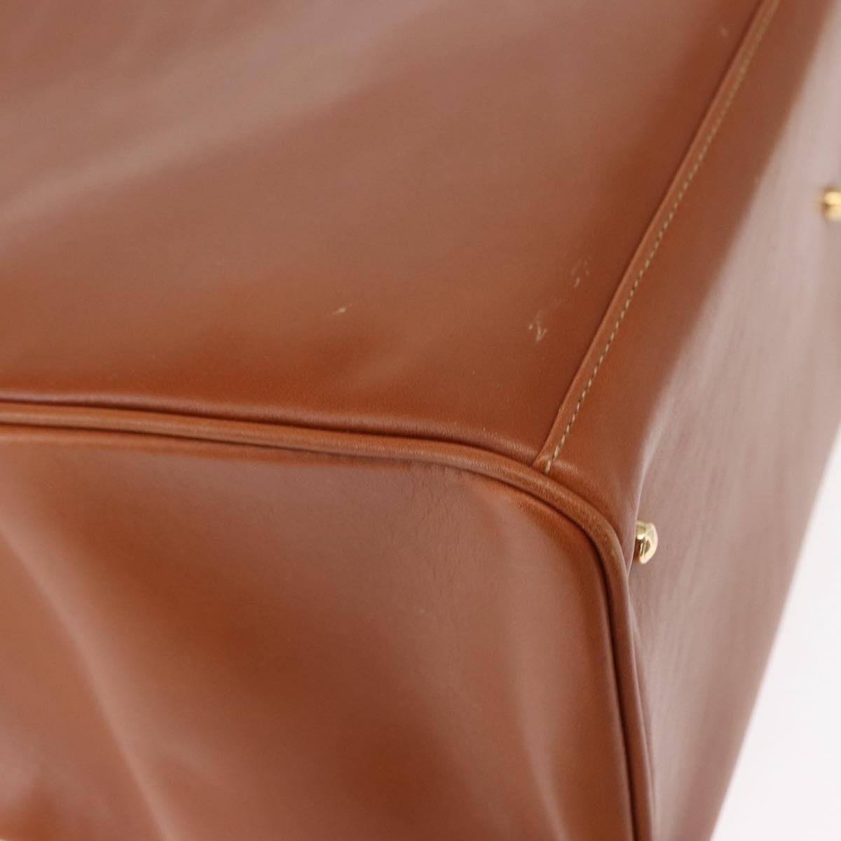 GUCCI Bamboo Hand Bag Leather 2way Brown Gold 002 2855 03222 0 Auth 150280