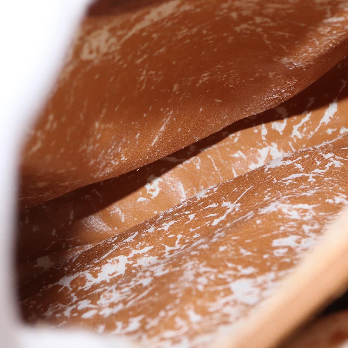 GUCCI Bamboo Hand Bag Leather 2way Brown Gold 002 2855 03222 0 Auth 150280