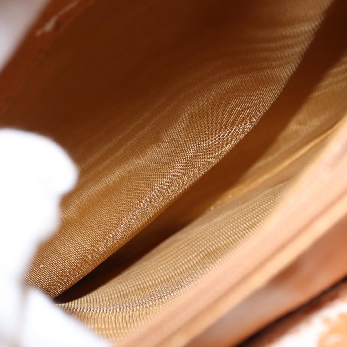 GUCCI Bamboo Hand Bag Leather 2way Brown Gold 002 2855 03222 0 Auth 150280