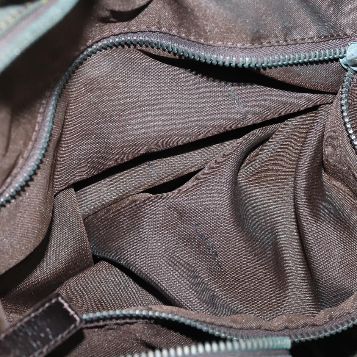 FENDI Zucca Canvas Tote Bag Black Brown Auth 150286