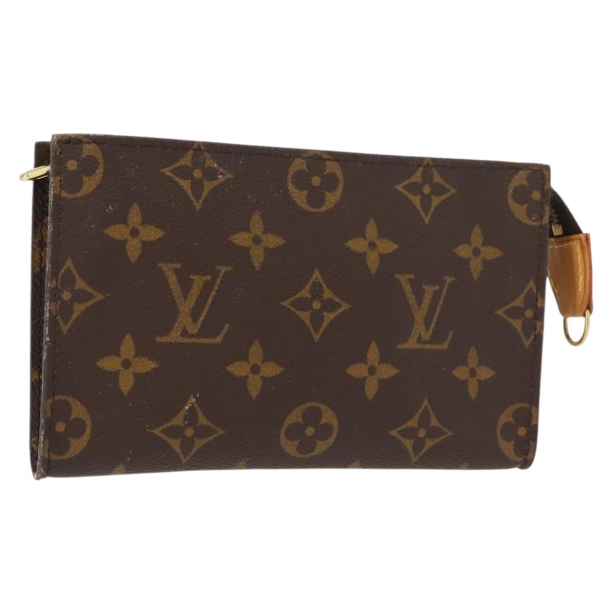 LOUIS VUITTON Monogram Bucket PM Accessory Pouch LV Auth 150301